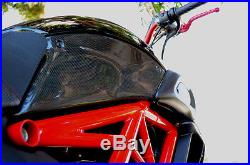 Ducati Diavel Under Tank Lower Side Fairing Panel Cover Set Carbon Fiber Fibre