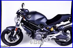 Ducati Monster 696 796 1100 100% Carbon Fiber Side Tank Cover Fairing, Matte