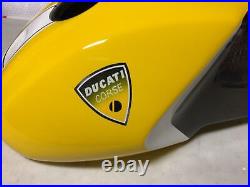 Ducati Monster Carbon Fiber Gas Tank Yellow Corsi Paint Sceme