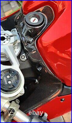 Ducati Panigale 899 959 1199 1299 Carbon Key Ignition Air Intake Ram Tank Cover