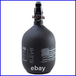 ELEV-8 Products 48ci/4500psi Paintball Carbon Fiber HPA Tank Matte Black/Grey