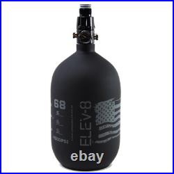 ELEV-8 Products 68ci/4500psi Paintball Carbon Fiber HPA Tank Matte Black/Grey