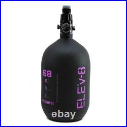 ELEV-8 Products 68ci/4500psi Paintball Carbon Fiber HPA Tank Matte Black/Purple