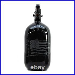 ELEV-8 Products 77ci/4500psi Paintball Carbon Fiber HPA Tank Gloss Black/Grey ELEV-8 Products 77ci/4500psi Paintball Carbon Fiber HPA Tank Gloss Black/Grey