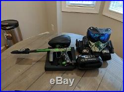 Empire Axe Pro Paintball Marker with Mask, Carbon Fiber Tank, and Dye Rotor LTR