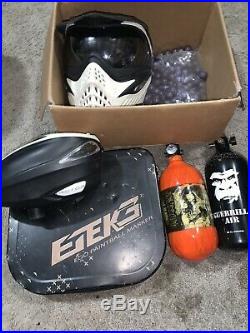 Etek3 Paintball Gun And Carbon Fiber Tank And Spare Parts Like O Rings Grease