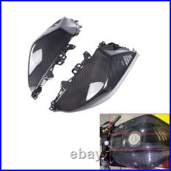 FSJ Real Carbon Fiber Side Tank Cover for Yamaha 2022-2023-2024-2025 YZF R7