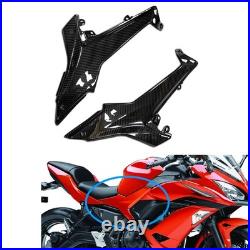FTD 100% Carbon Fiber Tank Side Panel Fit for Kawasaki Ninja 2017-2025 650R Z650