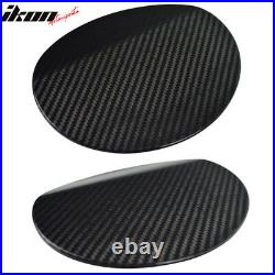 Fits 15-18 Subaru WRX STI Sedan Fuel Tank Cap Cover Trim Carbon Fiber CF