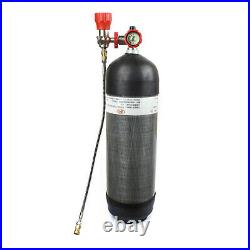 Fits PCP Air Tank 4500Psi Carbon Fiber Valv+G5/8 Valve Gauge Fill Station WithHose