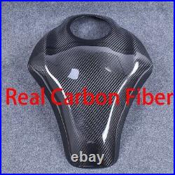 For 2017 2024 Z900 Carbon Fiber Tank Guard Gas Fuel Tank Cover, Glossy Twill