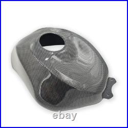For Kawasaki Ninja ZX6R 2009-2025 Carbon Fiber Look Gas Fuel Tank Cover Fairing