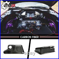 For Nissan R35 GTR Carbon Fiber Inner Engine Coolant Expansion Tank Cover Trim