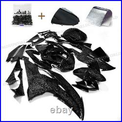 Forged Carbon Fiber Fairing Kit + Tank Cover + Bolts for Yamaha YZF R6 2008-2016