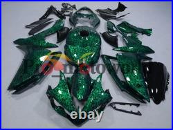 Forged Carbon Fiber Fairing Kit +Tank For Yamaha YZF R1 2007-2008 Green Bodywork