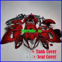 Forged Carbon Fiber Red +Tank For Suzuki Hayabusa GSX1300R 2008-2020 Fairing Kit