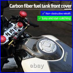 Front Carbon Fiber Tank Cover Fuel Gas Protector For CF-MOTO 450SR 2022+
