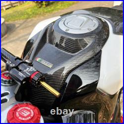 Front Carbon Fiber Tank Cover Fuel Gas Protector For CF-MOTO 450SR 2022+