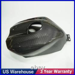 Fuel Gas Tank Cover Black Carbon Fiber Look For Yamaha YZF R1 2004 2005 2006 US