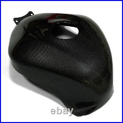 Fuel Gas Tank Cover Fairing Black Carbon Fiber For Kawasaki Ninja ZX6R 2007 2008