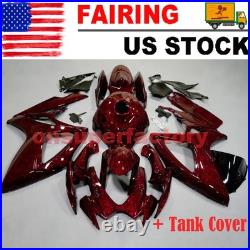 Full Forged Carbon Fiber Fairing Kit+Tank Cover For Suzuki GSXR600/750 2006 2007