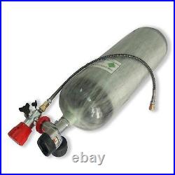 Full Set Air Gun 6.8L DOT 4500Psi Carbon Fiber Cylinder Scuba PCP Paintball Tank
