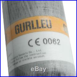 GURLLEU Carbon Fiber Diving 3L CE 4500psi High Pressure Tank Scuba PCP Cylinder