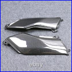 Glossy Twill Real Carbon Fiber Tank Side Panel for 2017-2024 Kawasaki Z900