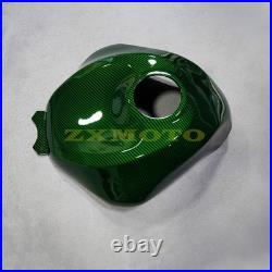 Green Black Carbon Fiber Fairing Kit+Tank+Bolt For Kawasaki Ninja ZX6R 2024 2025