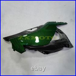 Green Black Carbon Fiber Fairing Kit+Tank+Bolt For Kawasaki Ninja ZX6R 2024 2025