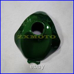 Green Black Carbon Fiber Fairing Kit+Tank+Bolt For Kawasaki Ninja ZX6R 2024 2025