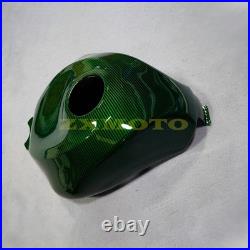 Green Black Carbon Fiber Fairing Kit+Tank+Bolt For Kawasaki Ninja ZX6R 2024 2025