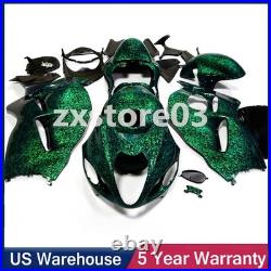 Green Forged Carbon Fiber Fairing Kit & Tank For Suzuki Hayabusa GSXR1300 99-07