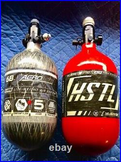 HK ARMY 68ci / 4500psi NEW Carbon Fiber HPA Paintball Tanks Lot Of 2x
