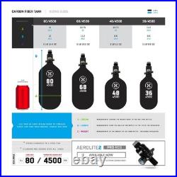 HK ARMY HSTL 68/4500 Carbon Fiber Olive/Black Paintball Air System Tank HK ARMY HSTL 68/4500 Carbon Fiber Olive/Black Paintball Air System Tank