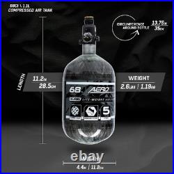 HK Army Aerolite 68/4500 Carbon Fiber Compressed Air Tank Clear