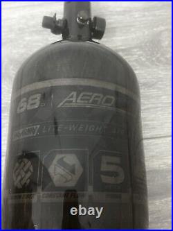 HK Army Aerolite Carbon Fiber HPA Tank 68/4500 Smoke Black And 2 Covers