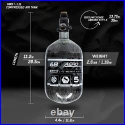 HK Army Aerolite Carbon Fiber Tank 68ci 4500psi Clear HK Army Aerolite Carbon Fiber Tank 68ci 4500psi Clear