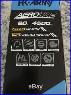 HK Army Aerolite Extra Lite 80/4500 Carbon Fiber Air Tank w Aerolite2 Pro Reg