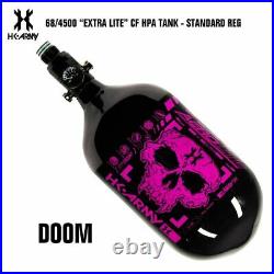 HK Army Doom 68/4500 Extra Lite Carbon Fiber Paintball Tank Standard Reg Pink