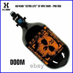 HK Army Doom 68/4500 Extra Lite Carbon Fiber Paintball Tank V2 Pro Reg Orange