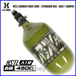 HK Army HSTL 68/4500 Carbon Fiber HPA Compressed Air Paintball Tank Olive