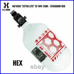 HK Army Hex 68/4500 Extra Lite Carbon Fiber Paintball Tank Standard Reg Red