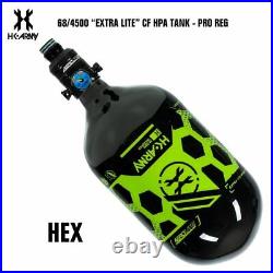 HK Army Hex 68/4500 Extra Lite Carbon Fiber Paintball Tank V2 Pro Reg Green