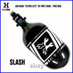 HK Army Slash 68/4500 Extra Lite Carbon Fiber Paintball Tank V2 Pro Reg -White