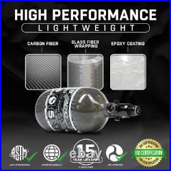 HSTL HPA Air System 48ci/4500psi Lightweight Carbon Fiber Tank with 800psi HSTL HPA Air System 48ci/4500psi Lightweight Carbon Fiber Tank with 800psi