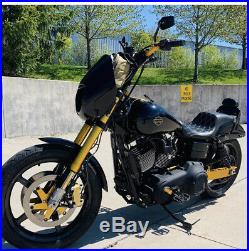 Harley CVO custom gold / black carbon fiber tank emblems