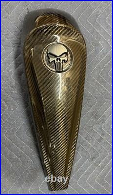 Harley Davidson Touring Carbon Fiber Tank Console Without Gas Cap Hole