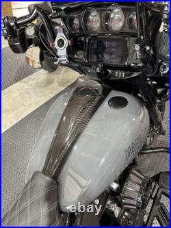 Harley Davidson Touring Carbon Fiber Tank Console Without Gas Cap Hole