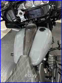 Harley Davidson Touring Carbon Fiber Tank Console Without Gas Cap Hole